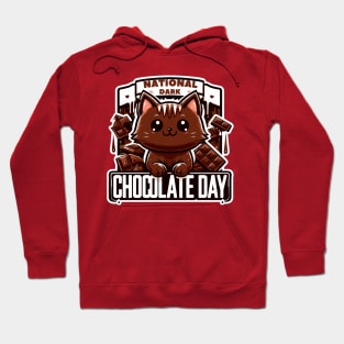 Dark Chocolate Day Cat Hoodie